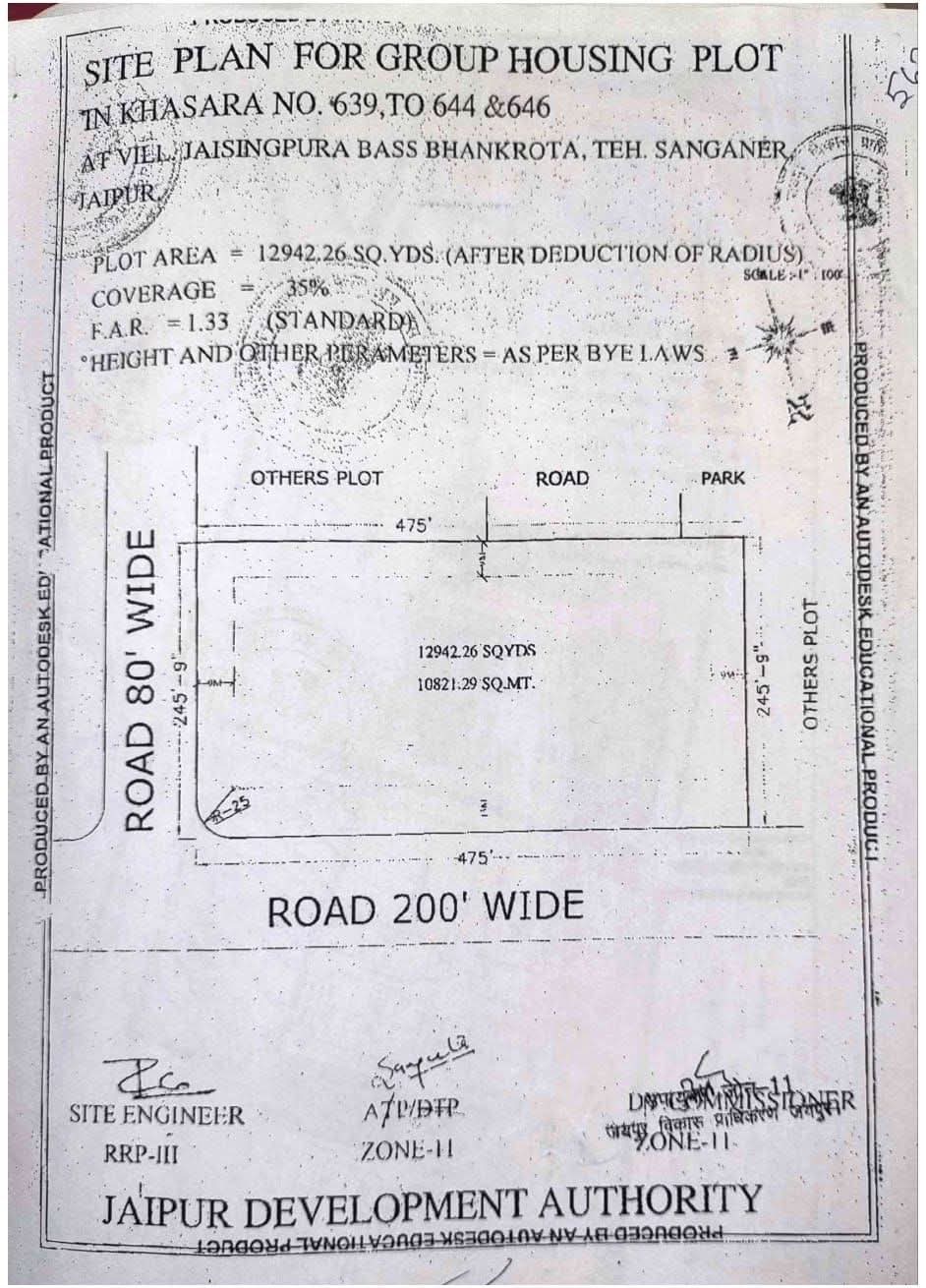 Plot in Near Ajmer road Jaipur