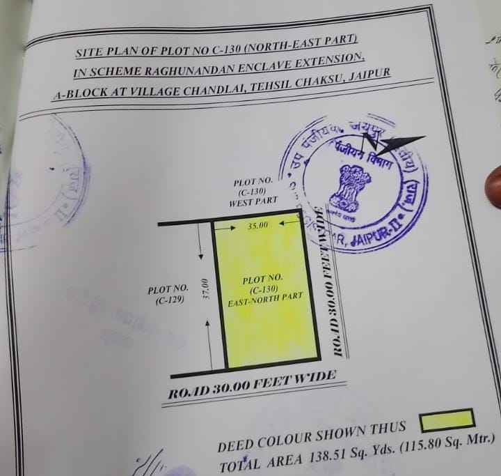 Plot in Near Shivdaspura Railway Station , tonk road