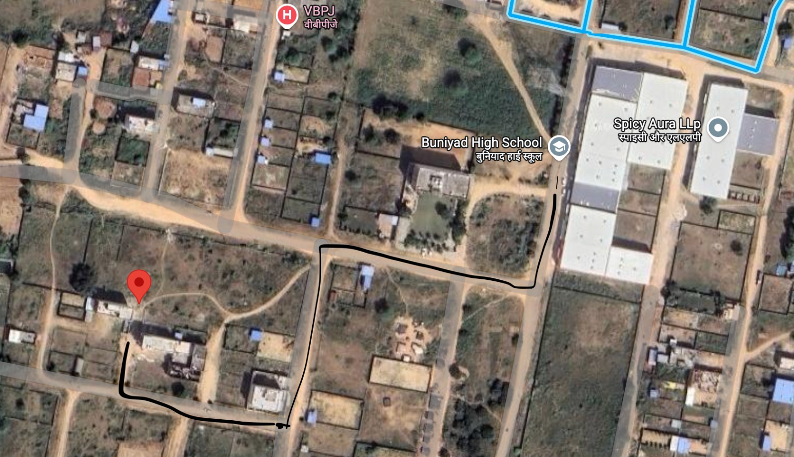 Plot in Bharat Mata Circle se only 1.5 KM Distance, Ganga Kotecha Building ke Just piche 100 ft Road per image 2