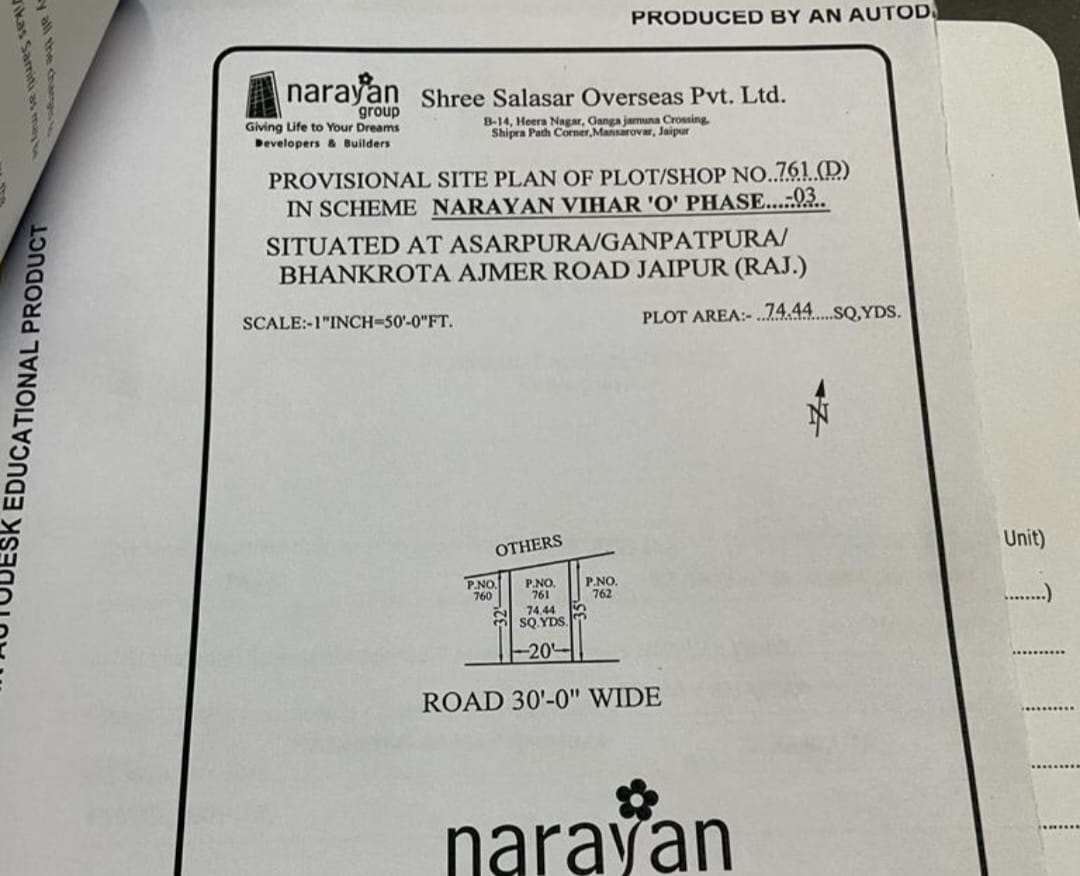 Plot in Near Ajmer road, Ganpatpura